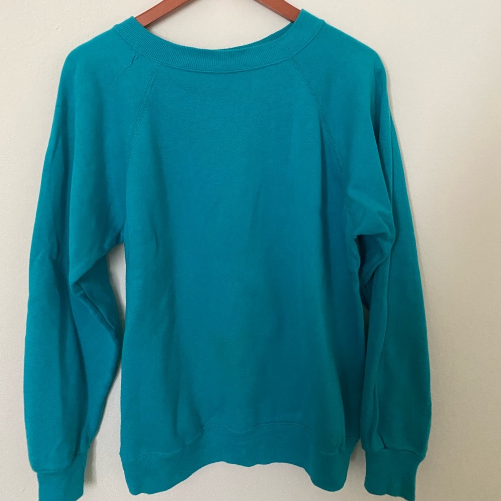 Hanes Her Way Turquoise Crewneck